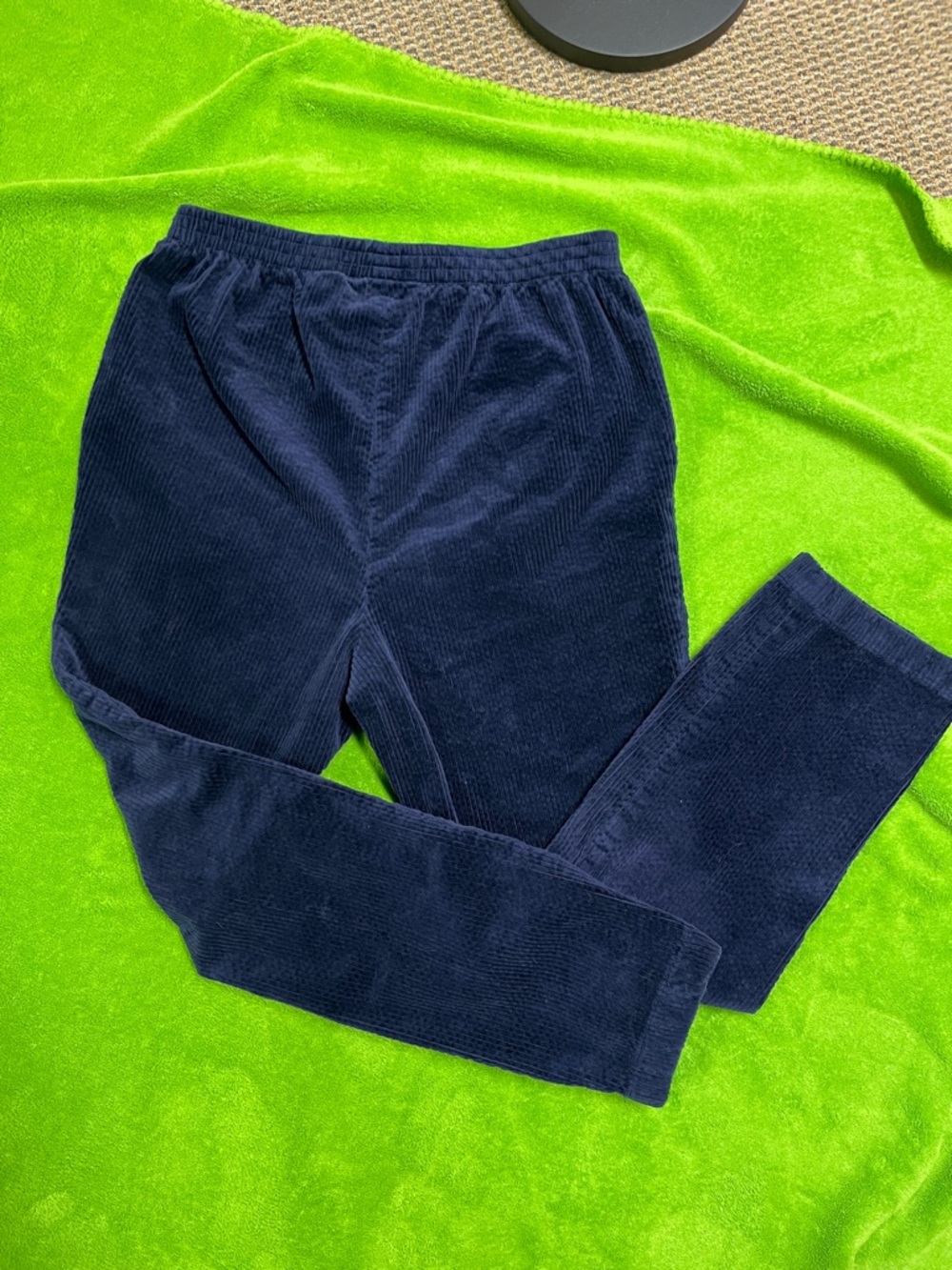 Appleseed's Dark Blue Corduroy Elastic-Waist Pants